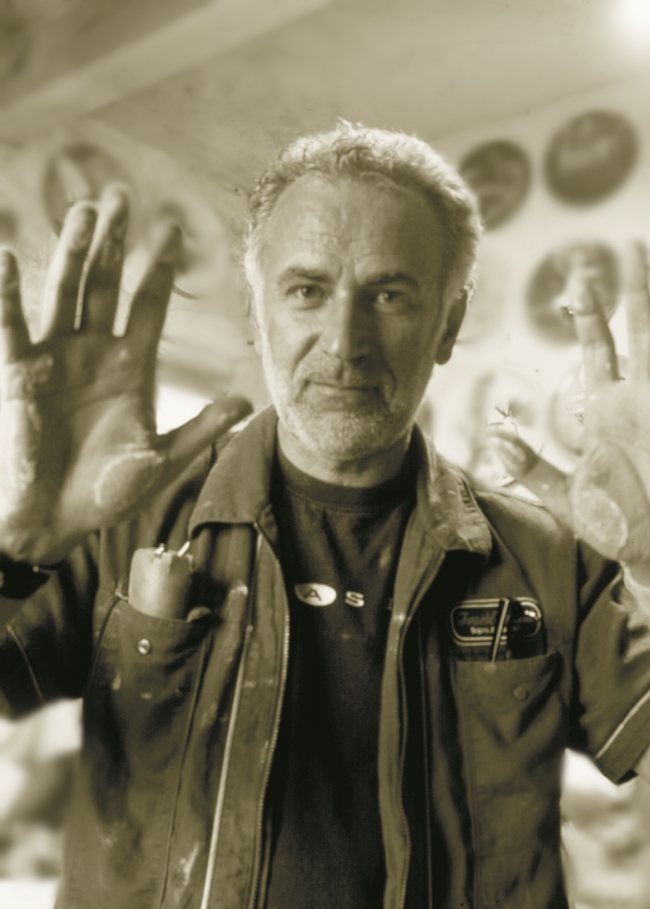 Gli autori della bottega Ceramiche Pierluca. Albisola, Savona. Marco Lodola