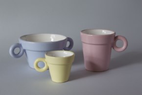 Gli autori della bottega Ceramiche Pierluca. Albisola, Savona. Ciambelline.