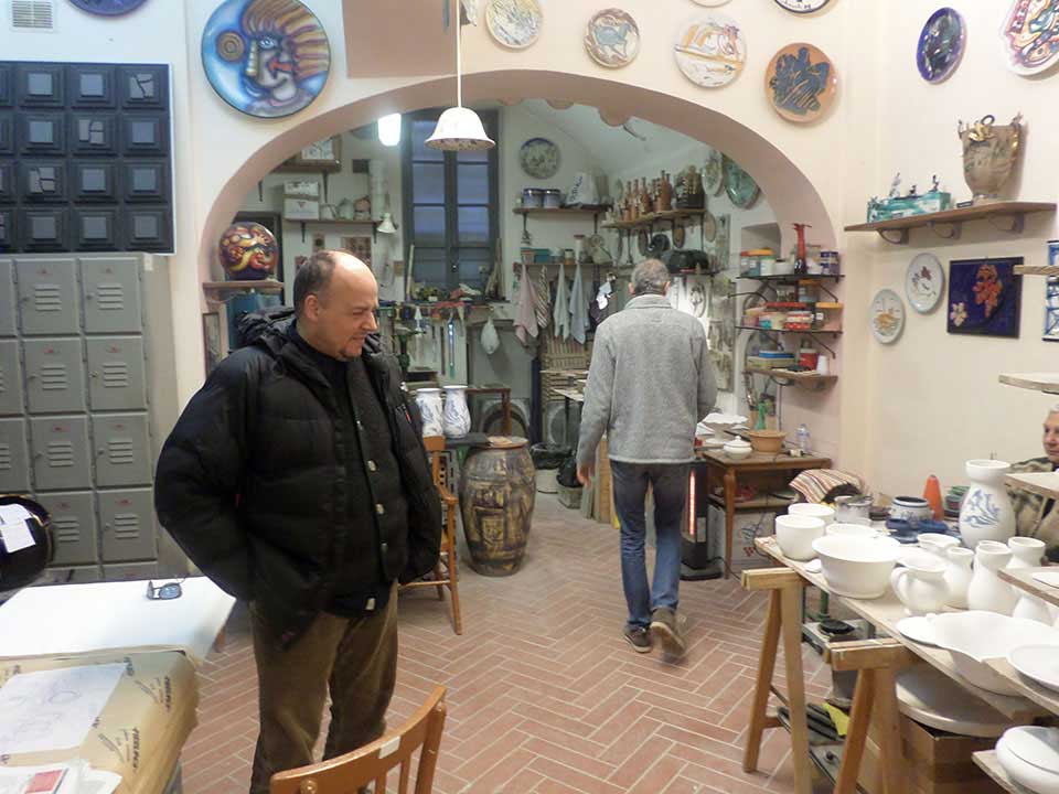 Gli autori della bottega Ceramiche Pierluca. Albisola, Savona. alfredo sosabravo