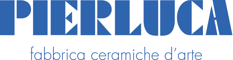 Il logo della bottega Ceramiche Pierluca. Albisola, Savona