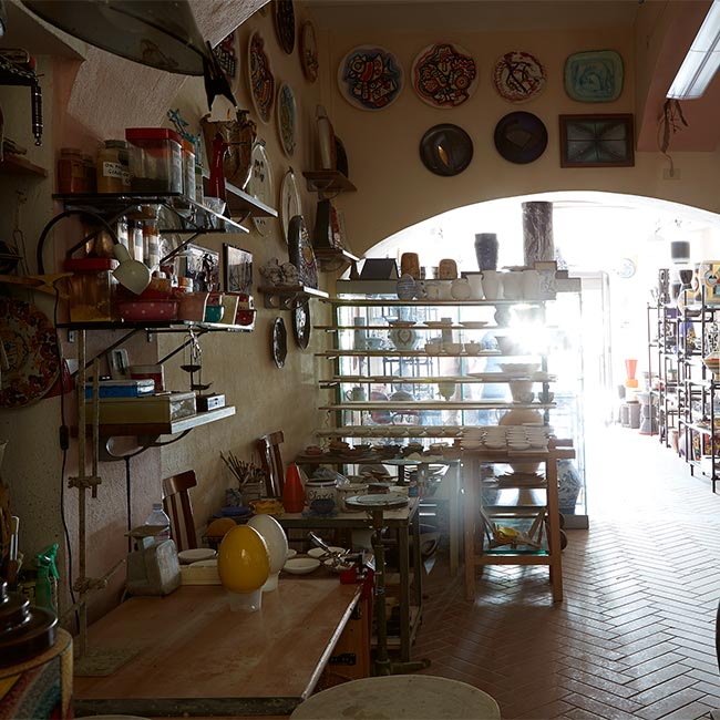 La storia della bottega Ceramiche Pierluca. Albisola, Savona