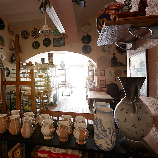 La storia della bottega Ceramiche Pierluca. Albisola, Savona